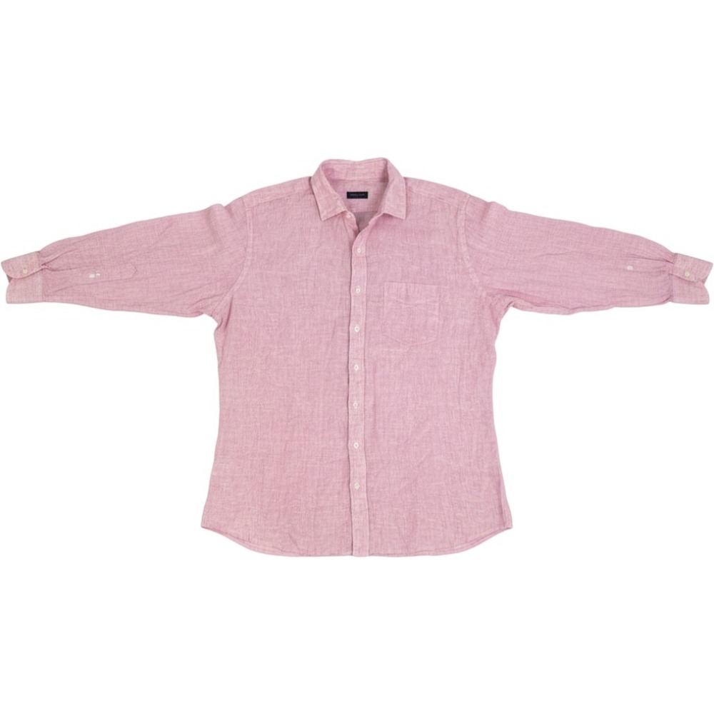 Proper Cloth Baird McNutt Irish Linen Shirt XL Tall Faded Red Long Sleeve